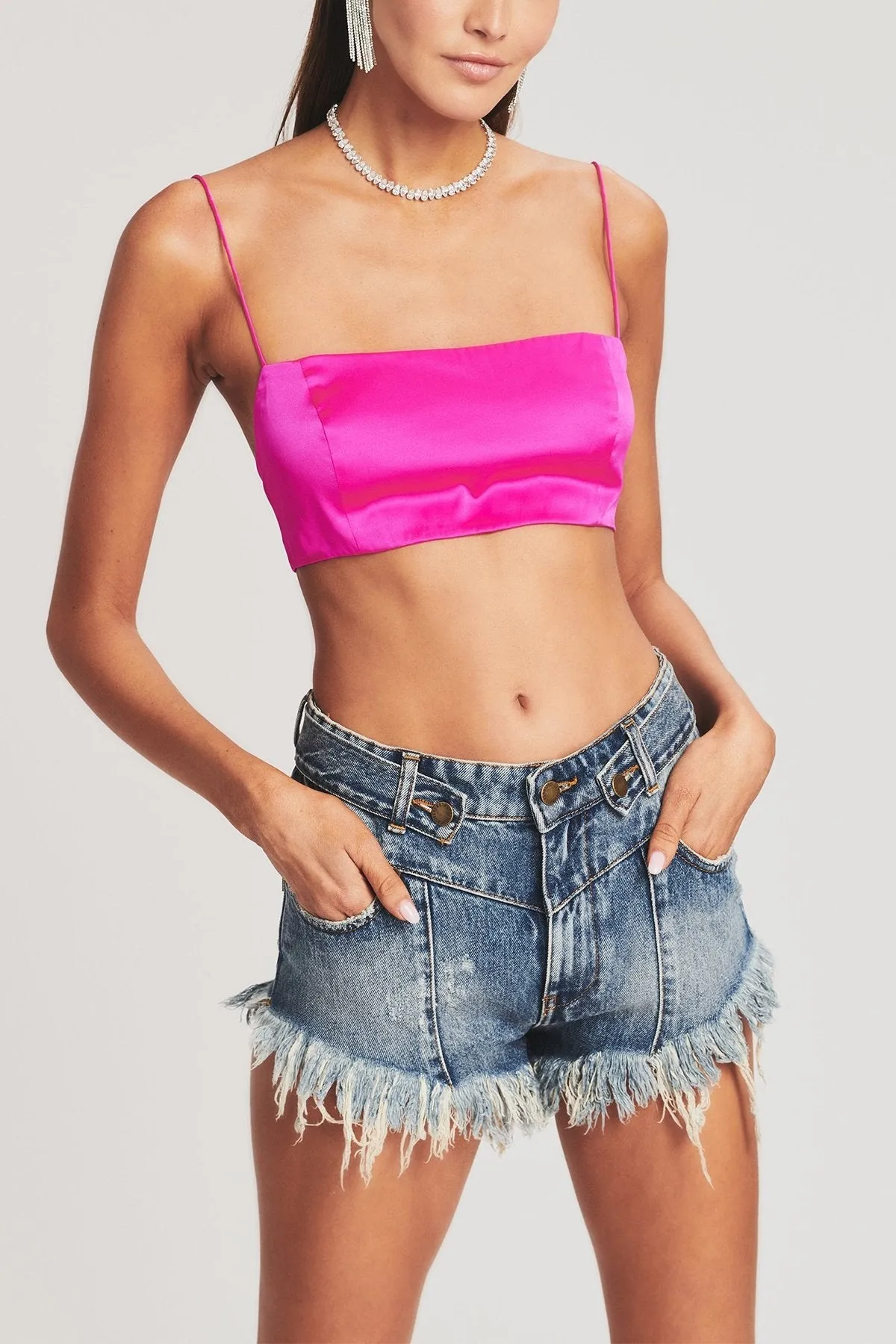 Deibre Bra in Neon Pink
