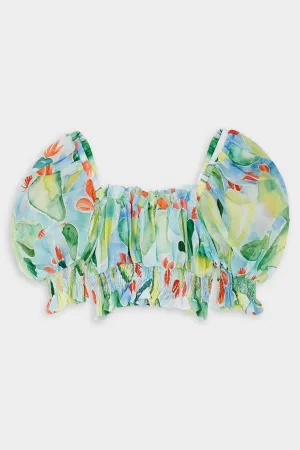 Dora Top in Barbary Print