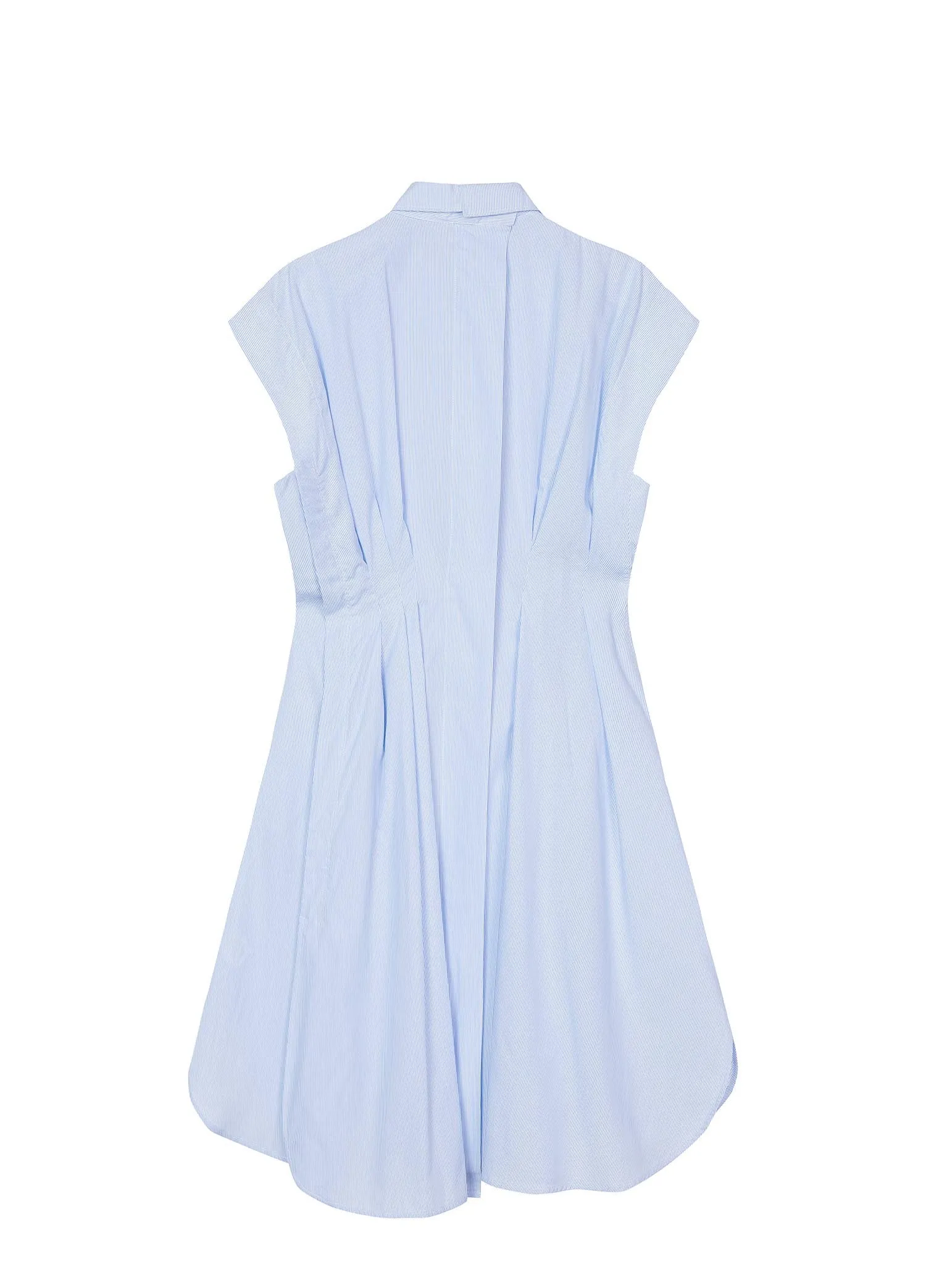 Dresses / JNBY Solid Shirt Style Cotton Sleeveless Dress