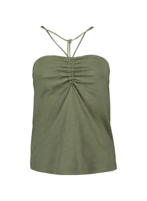 Edna Organic Cotton Top | Light Khaki