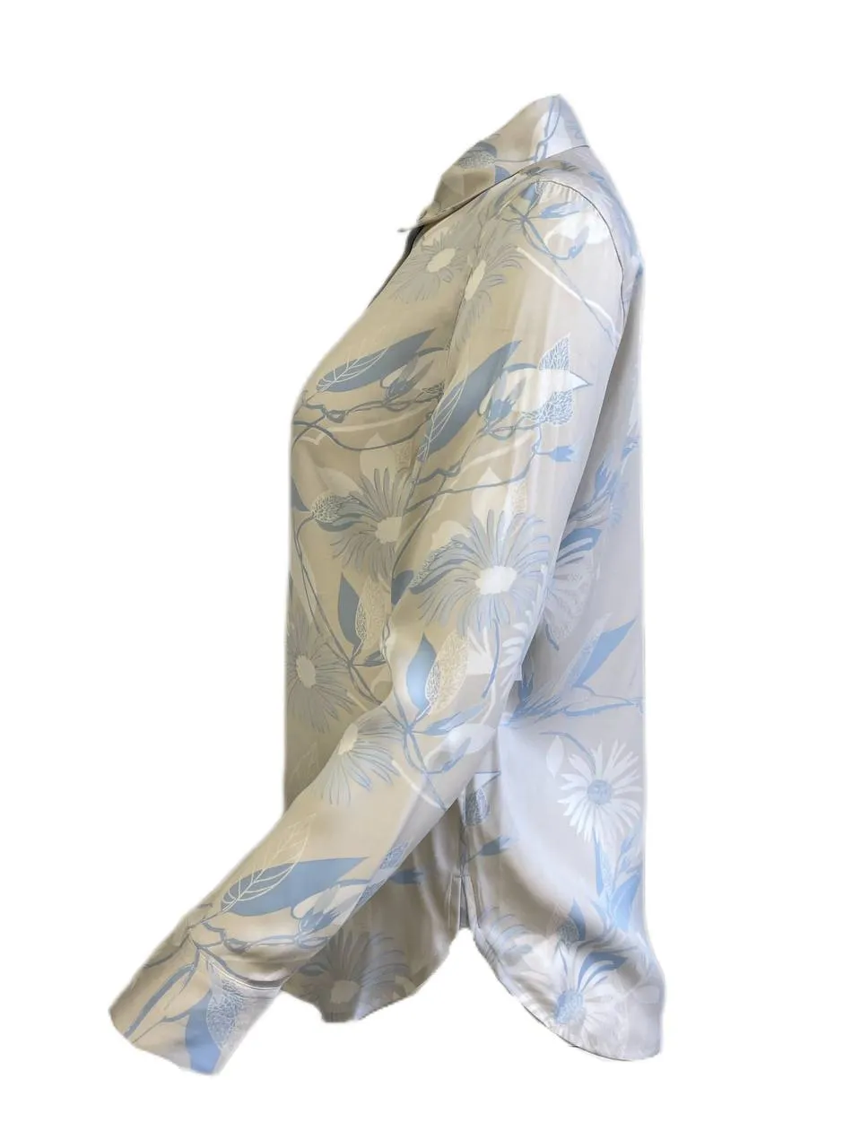 EQUIPMENT Femme Women's Gris Sables Mul Leema Silk Blend Shirt Size XS NWT