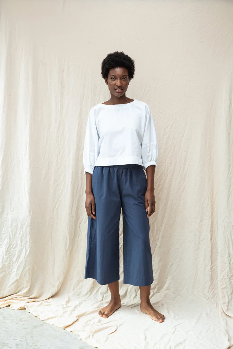 Evora-Jane Organic Cotton Trouser in Midnight