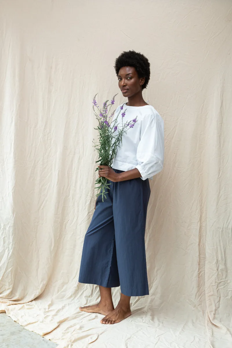 Evora-Jane Organic Cotton Trouser in Midnight