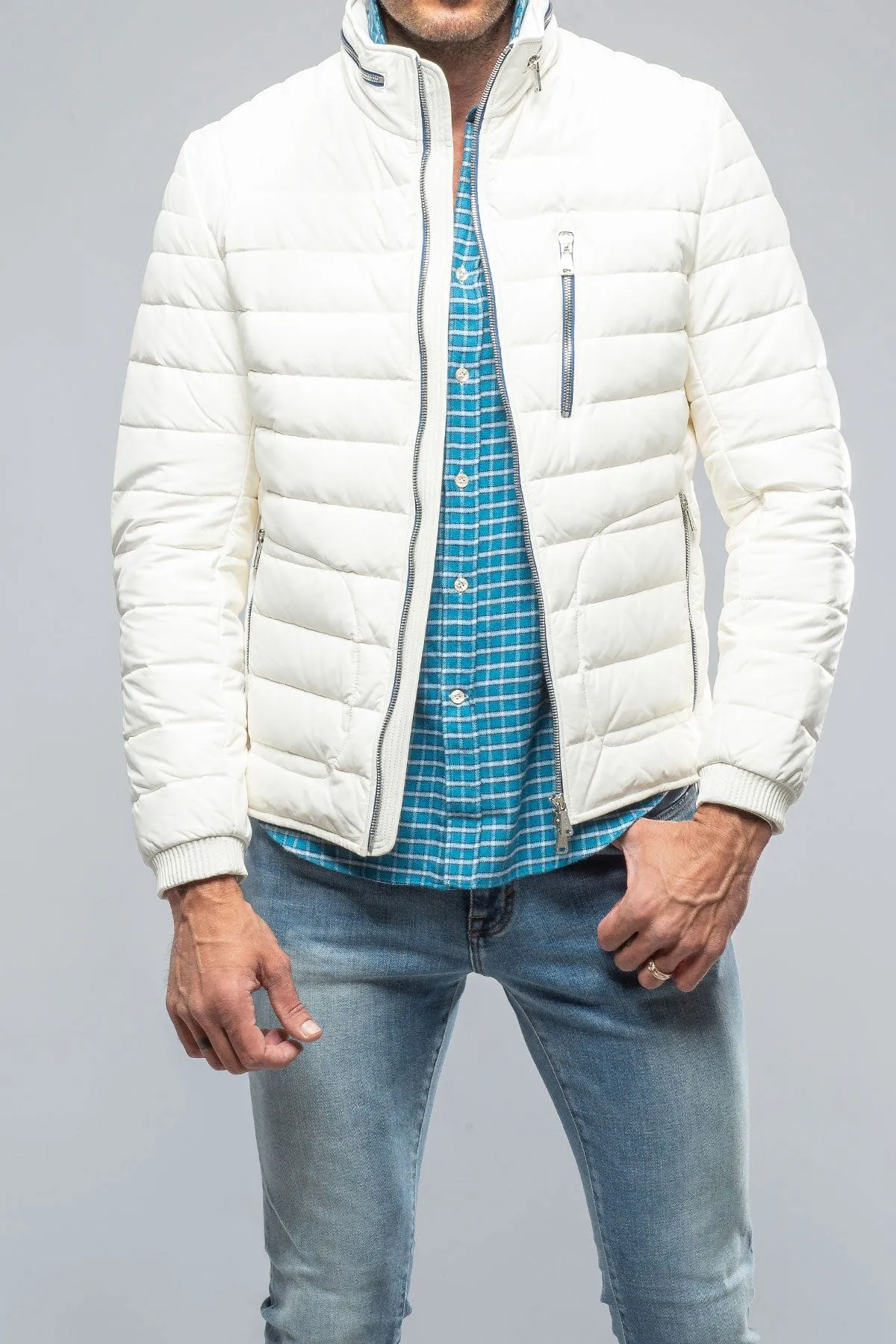 F1 Racer Down Jacket In White