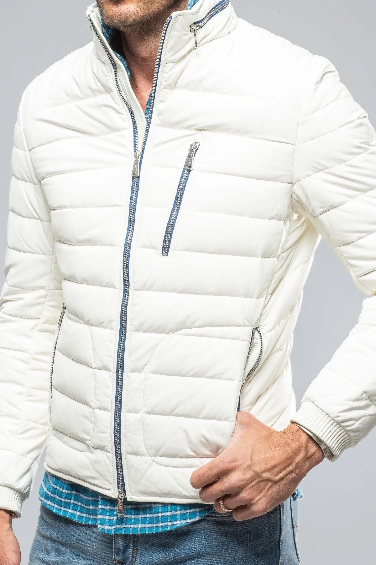 F1 Racer Down Jacket In White