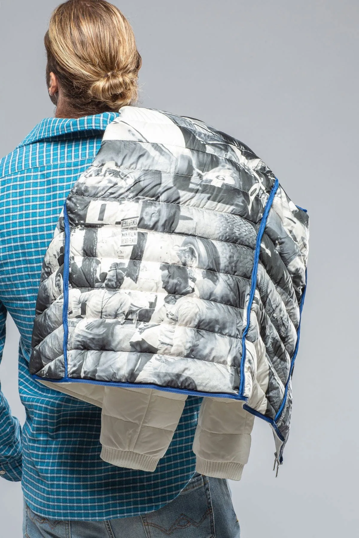 F1 Racer Down Jacket In White
