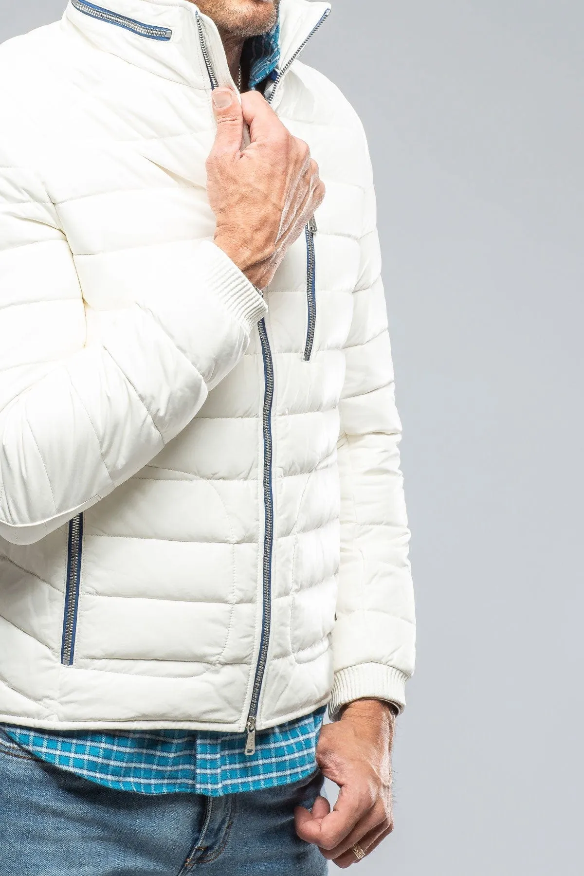 F1 Racer Down Jacket In White