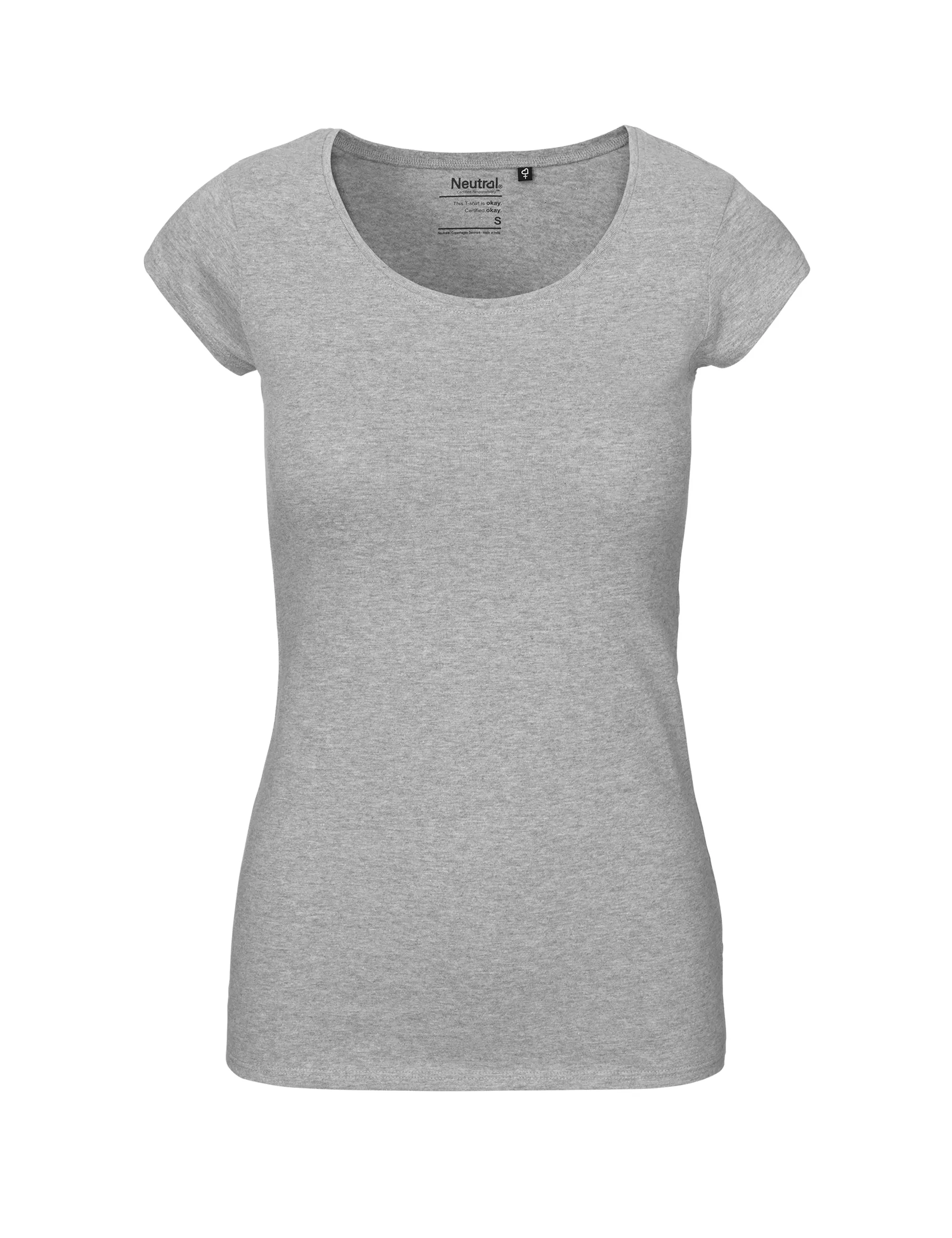 Fairtrade Organic Roundneck T-shirt: Womens