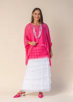 Farah Silk Top in Raspberry Sorbet