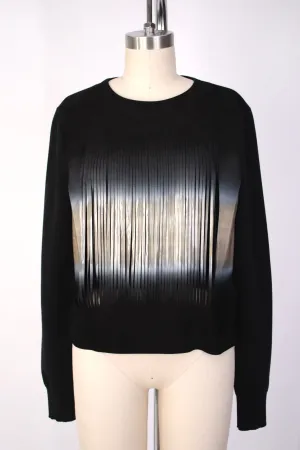 Fendi Suede Ombré Fringe Sweatshirt