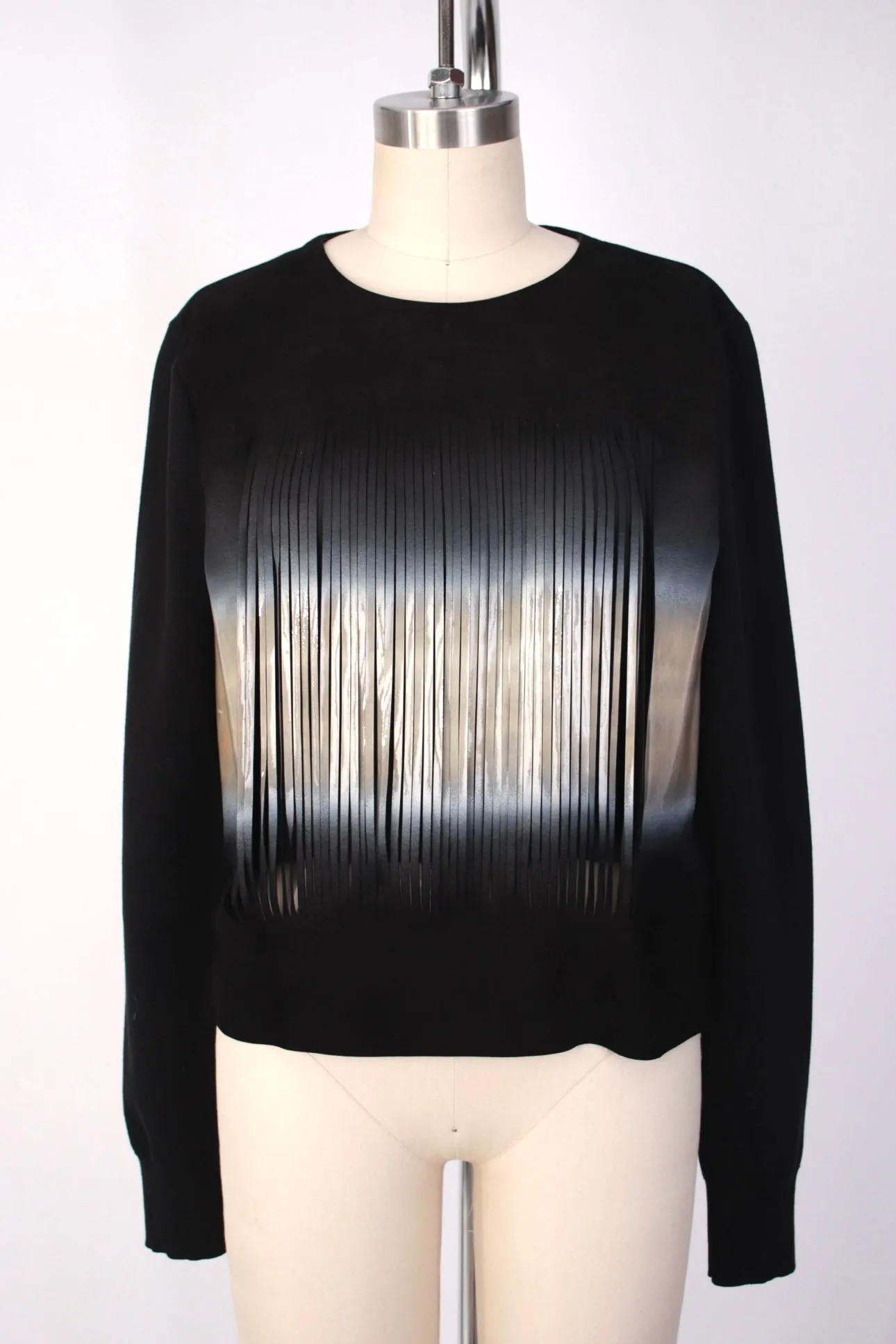 Fendi Suede Ombré Fringe Sweatshirt