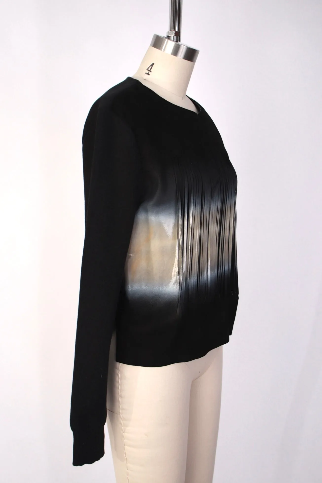 Fendi Suede Ombré Fringe Sweatshirt