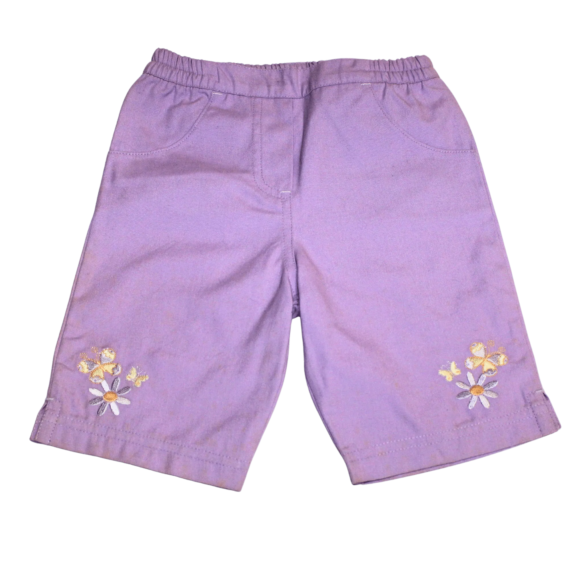 Floral cropped trousers