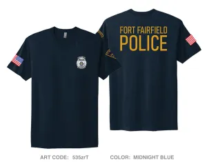Fort Fairfield Police Comfort Unisex Cotton SS Tee - 535zrT