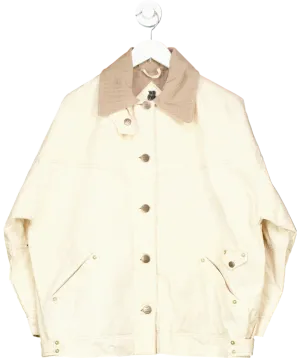 Free people Beige We The Free Suzy Wax barn Jacket UK XS