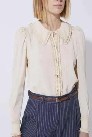 GIN CHAMPAGNE SILK BLOUSE