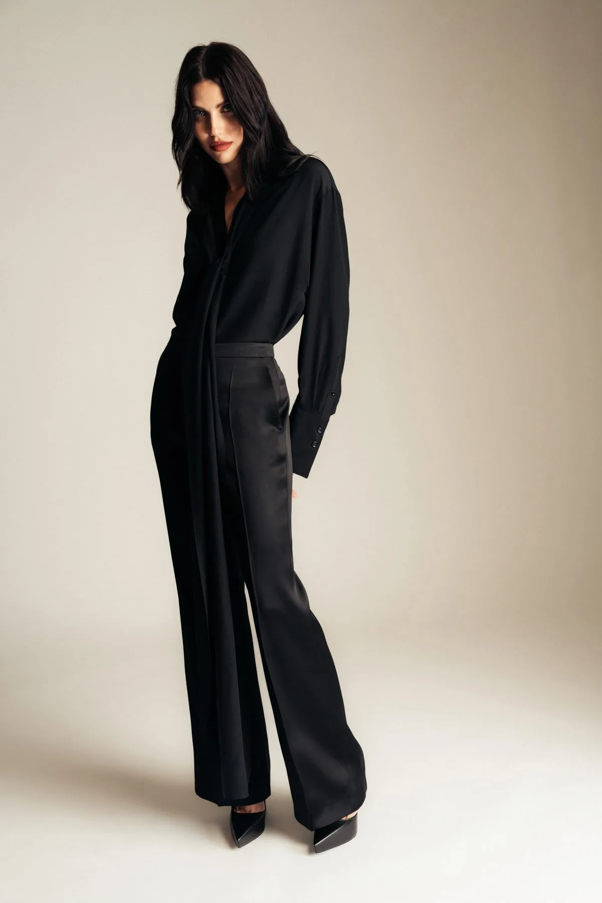 GIVENCHY | SILK BLOUSE WITH REMOVABLE LAVALLIERE