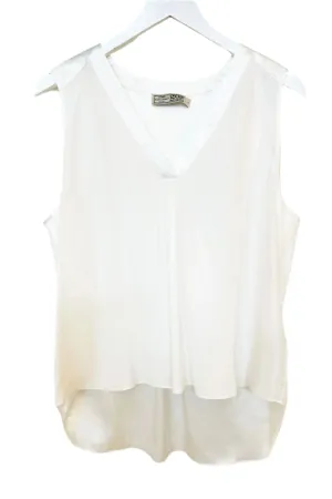 Go Silk Go Seashell Top in White