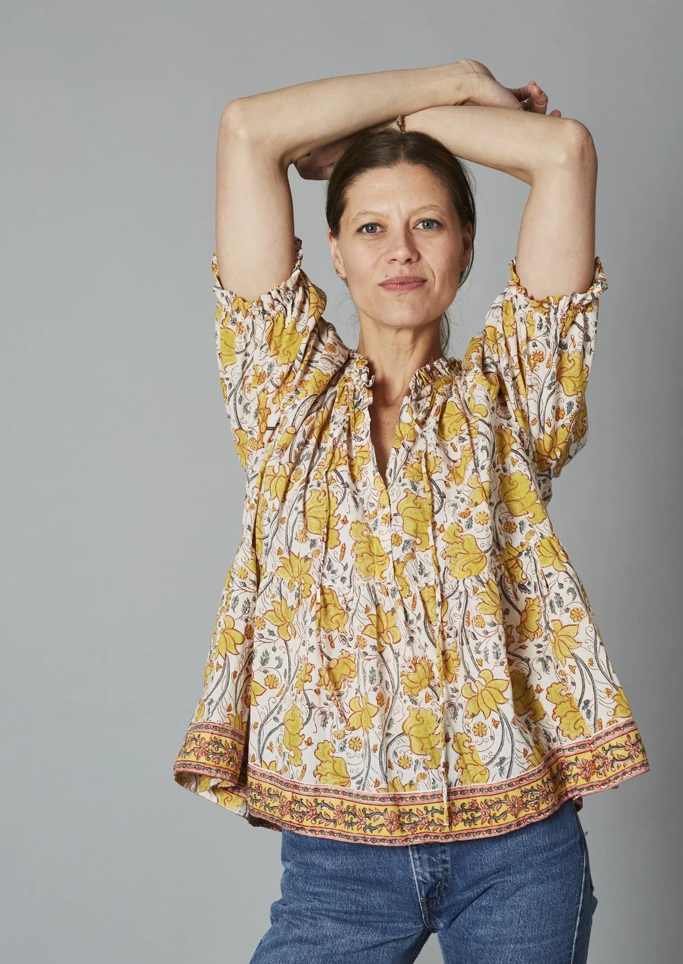 Graziana Top, Orchid Yellow