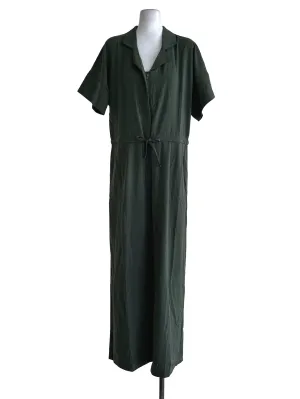 Green Plain Jumpsuit