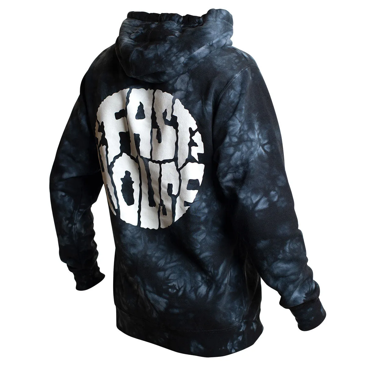 Grime Hooded Pullover - Tie Dye Black
