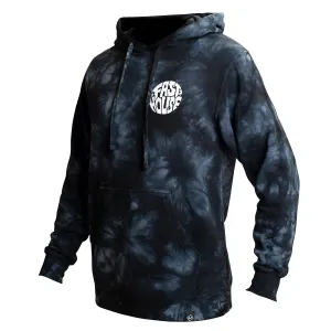Grime Hooded Pullover - Tie Dye Black