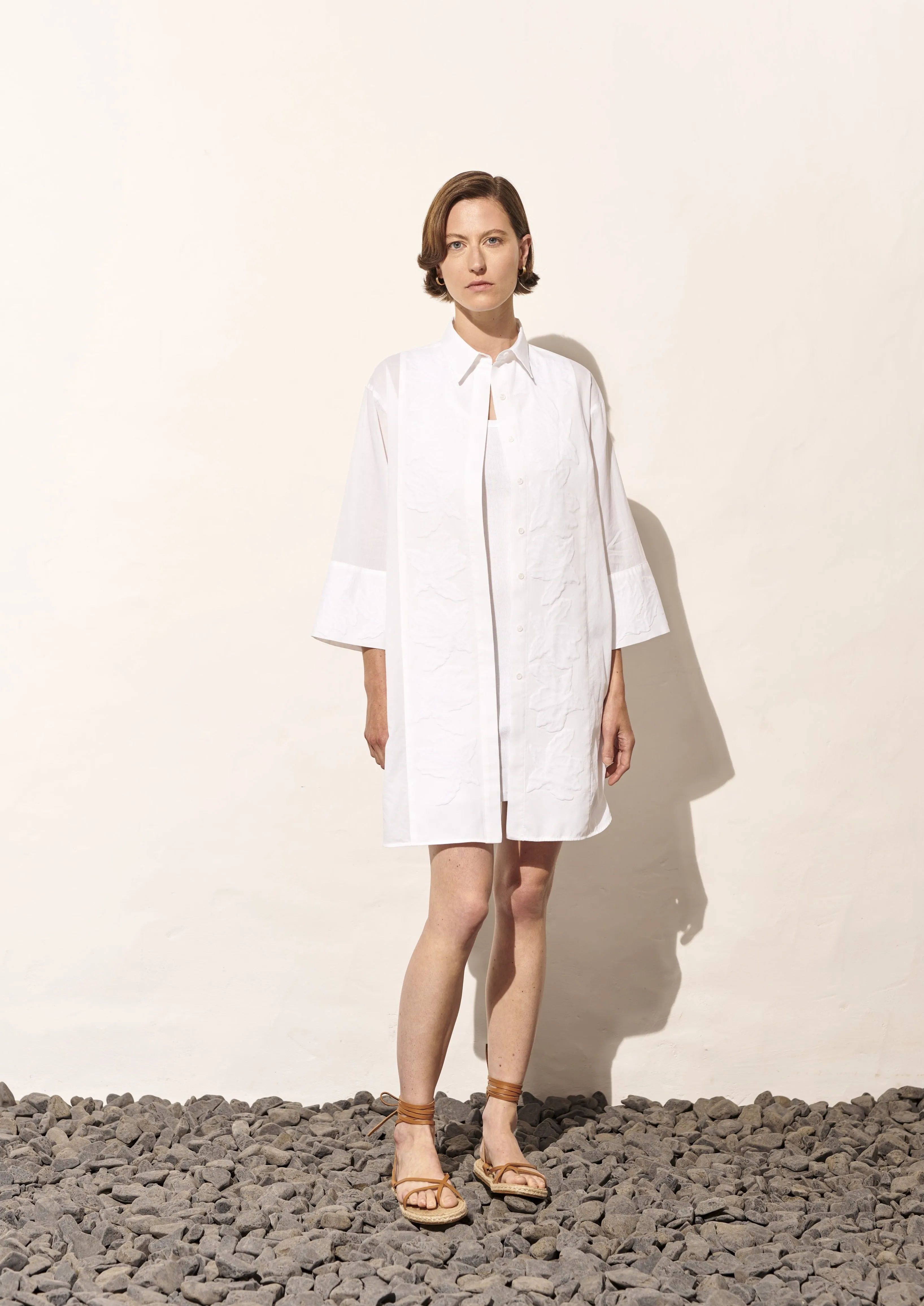 Handcrafted Applique Long Shirt