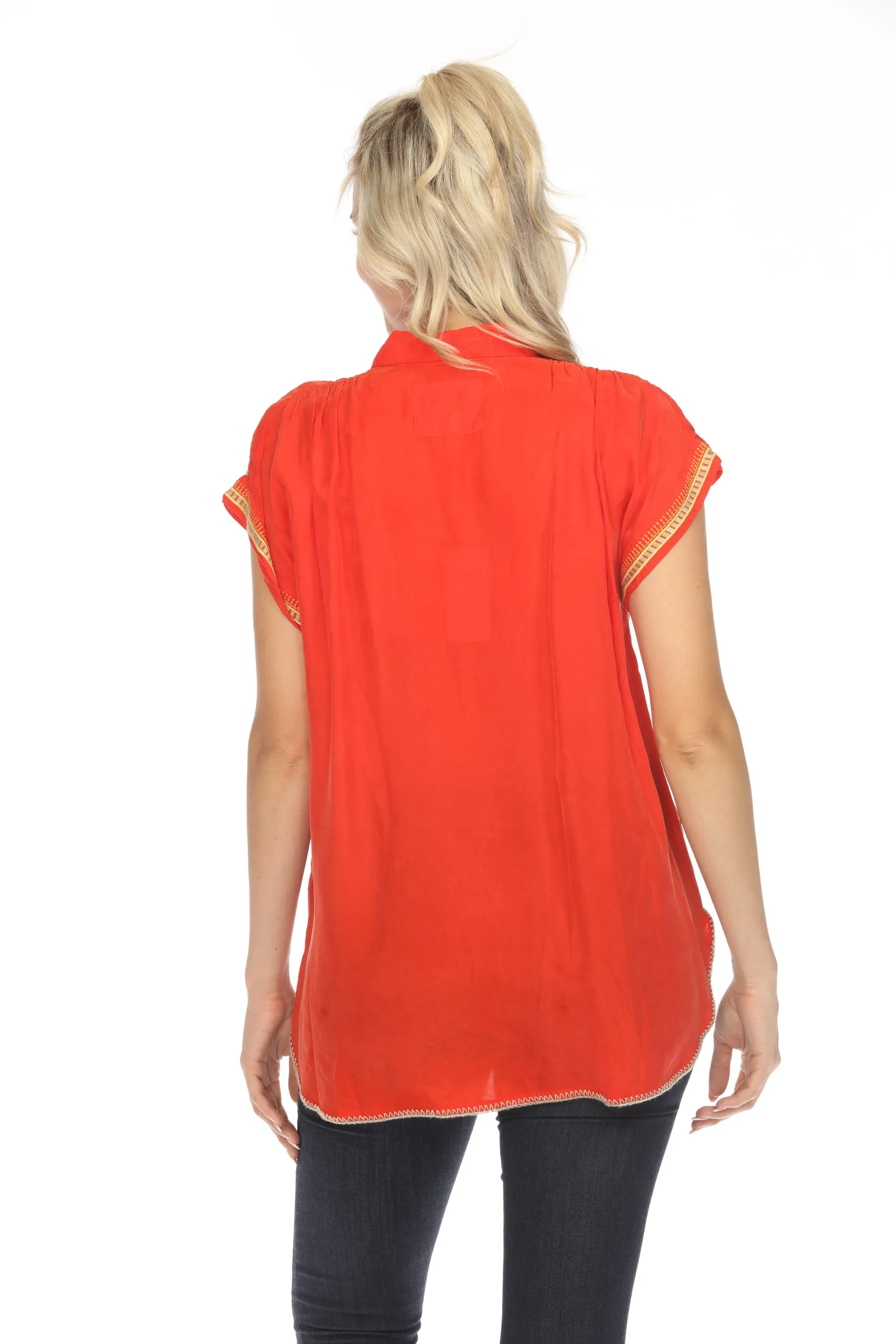 Johnny Was Biya Dionne Button-Down Blouse B14124A4 *