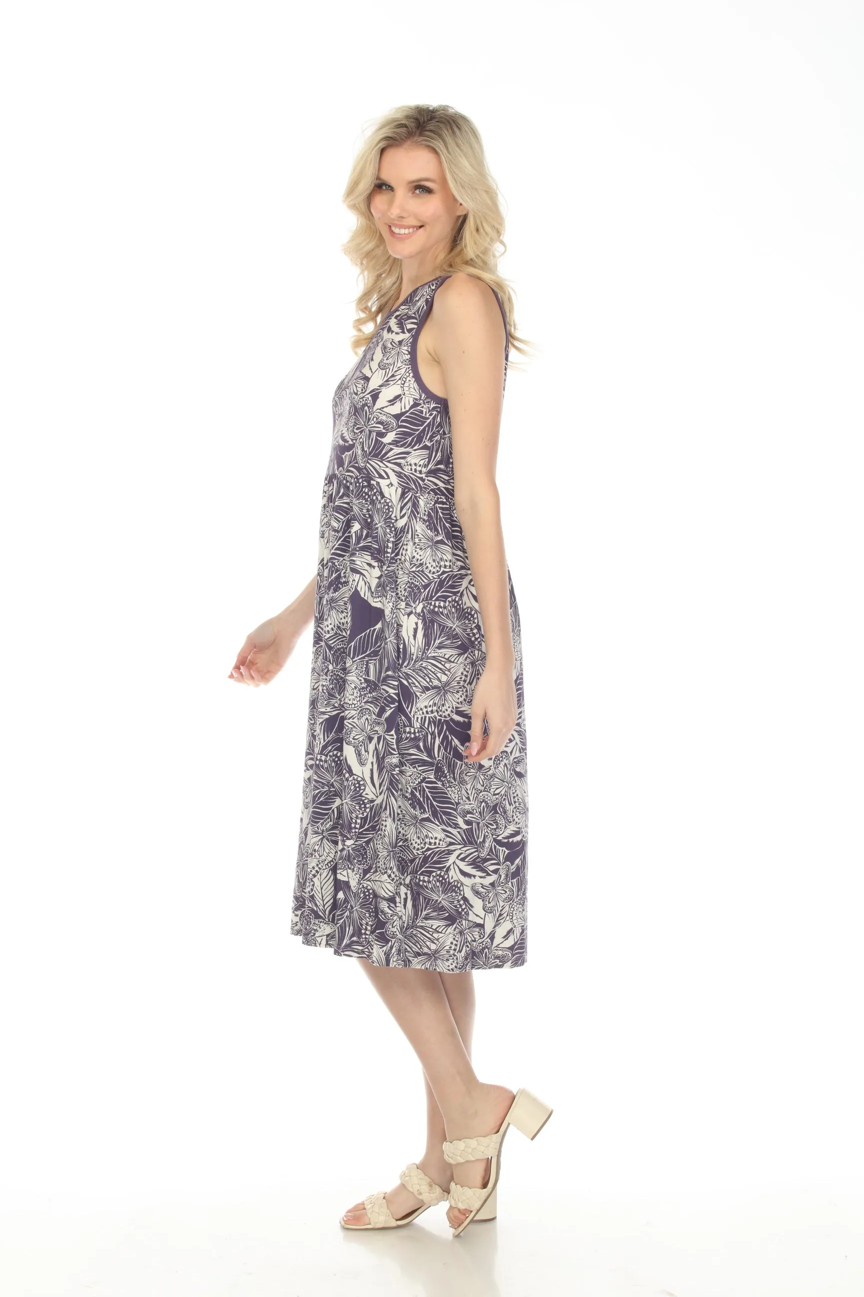 Johnny Was Carioca Easy Fit Sleeveless Tank Dress Boho Chic R39523