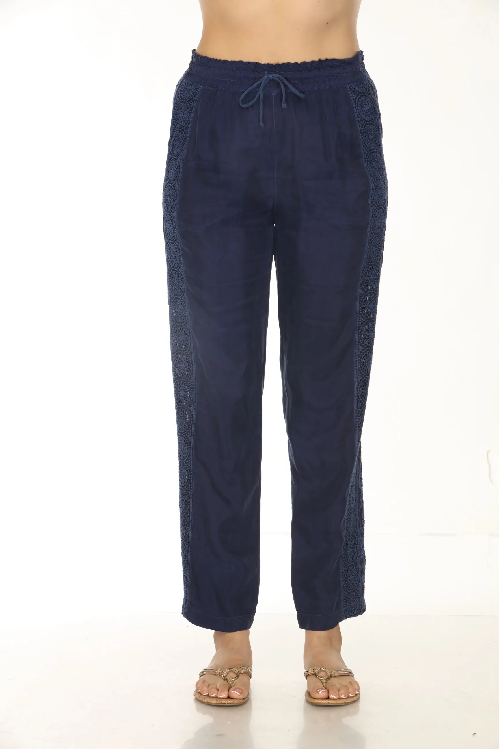 Johnny Was Yverri Embroidered Ankle Pants C64924-E *