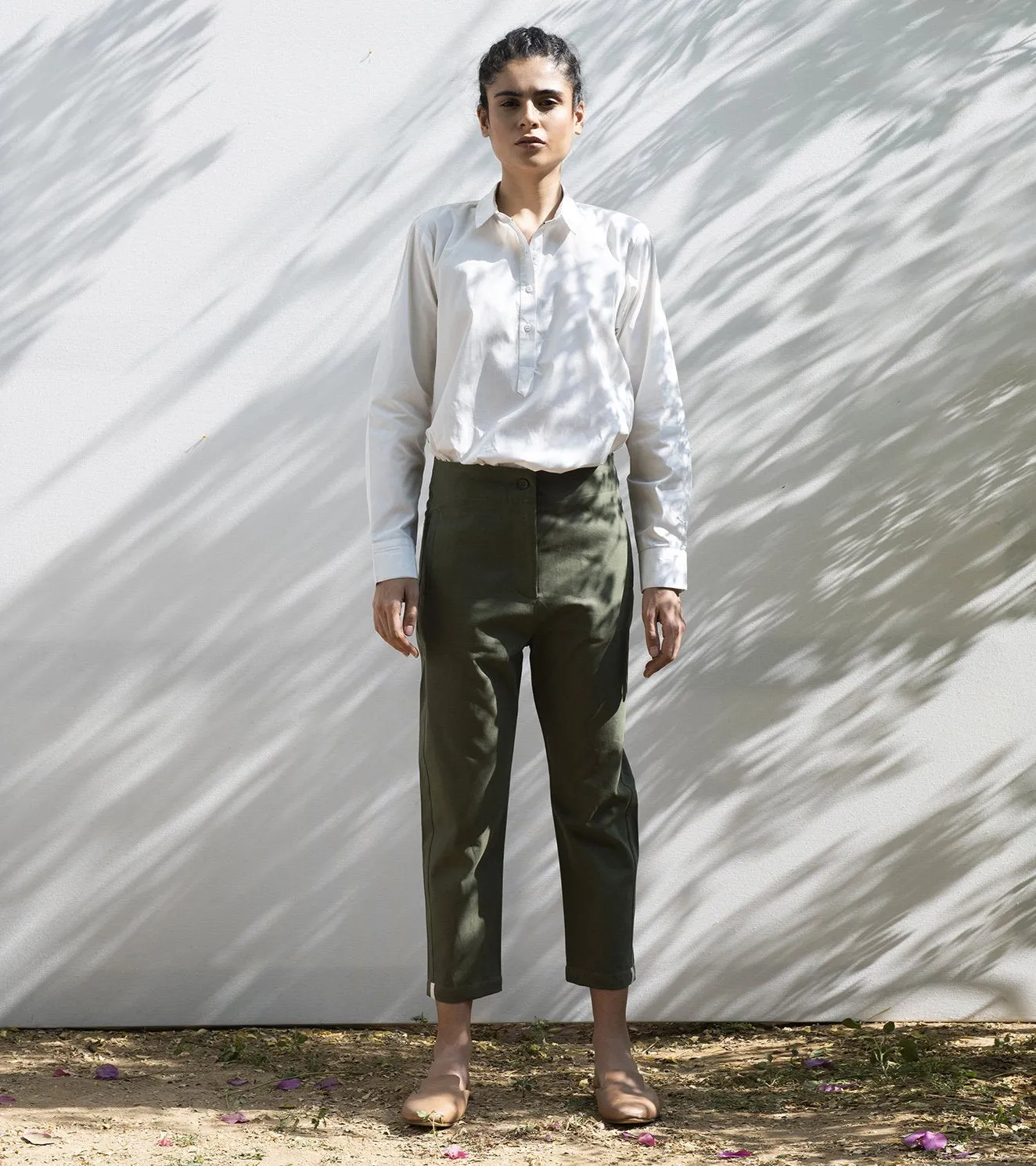 Khara Kapas   I    Sycamore Cropped Trousers