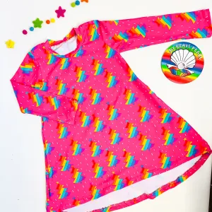 Kids Long Sleeve Swing Dress
