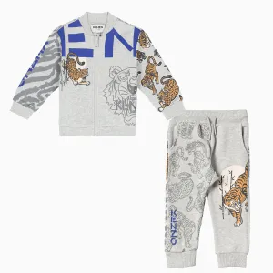 Kid's Tiger Print Cardigan Outfit