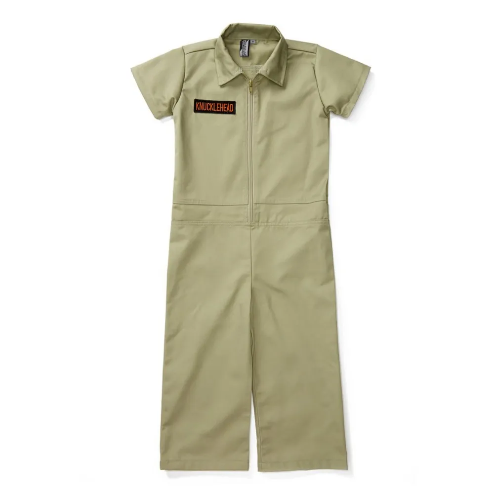 Knuckleheads Light Olive Grease Monkey Coverall