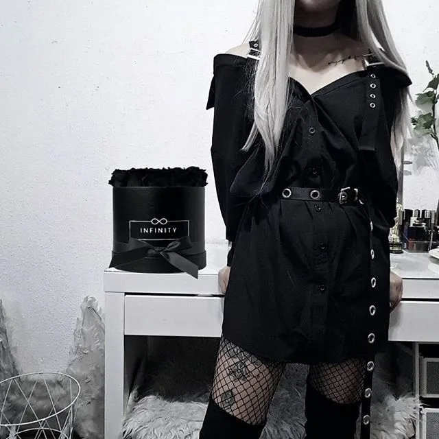 Korean fashion shirt skirt dress  KF2361