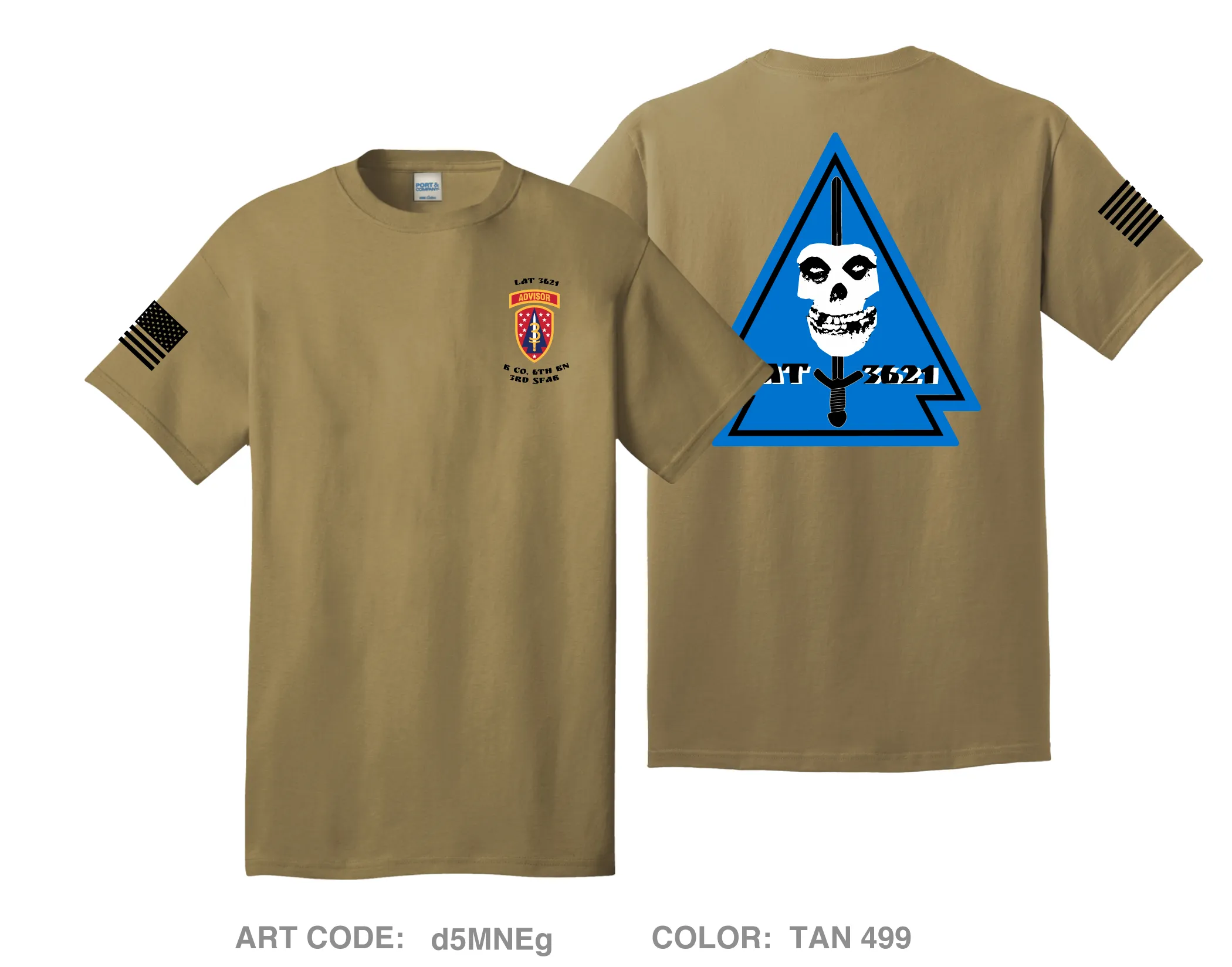 LAT 3621, 6th BN, 3rd SFAB Comfort Unisex Cotton SS Tee - d5MNEg