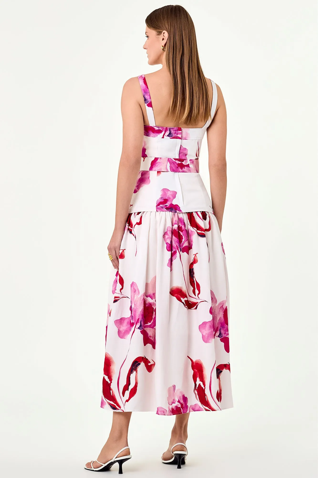 Lidia Dress - Zoe Floral Ivory