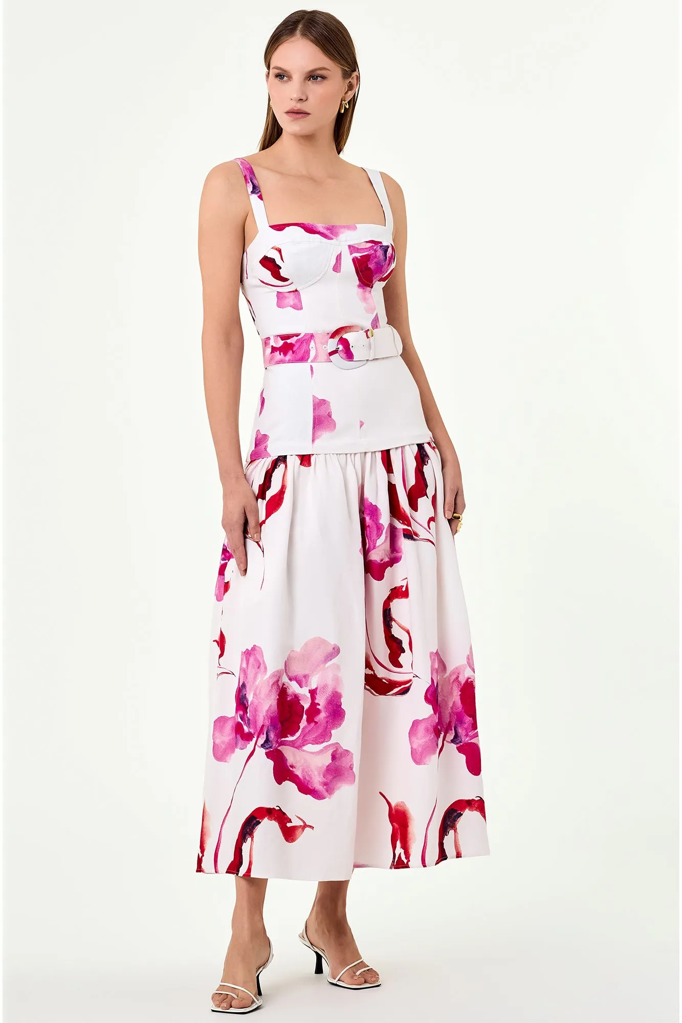 Lidia Dress - Zoe Floral Ivory