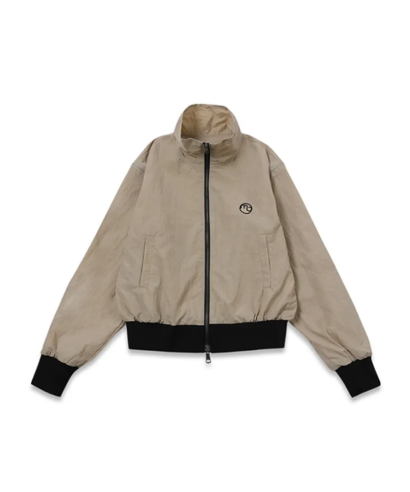 MACKY Golf: Zip-up Vest Windbreaker - Beige