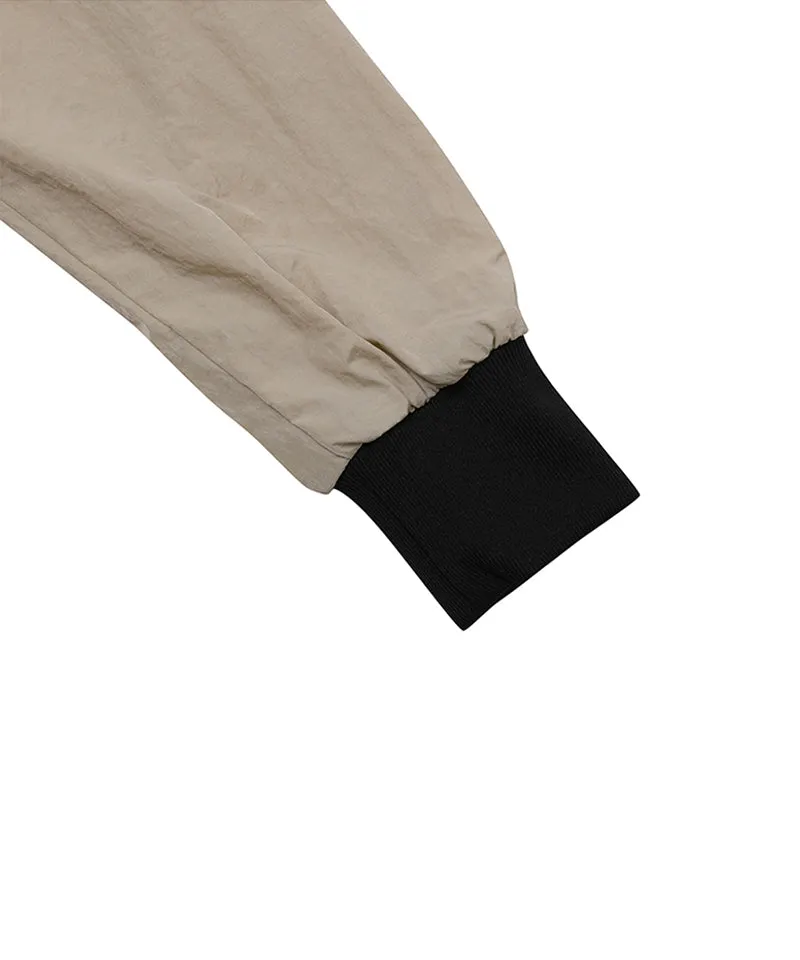 MACKY Golf: Zip-up Vest Windbreaker - Beige