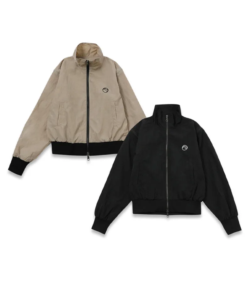MACKY Golf: Zip-up Vest Windbreaker - Beige