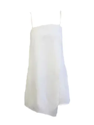 MADISON THE LABEL Women's White Layered Shift Dress #MS0098 X-Small NWT