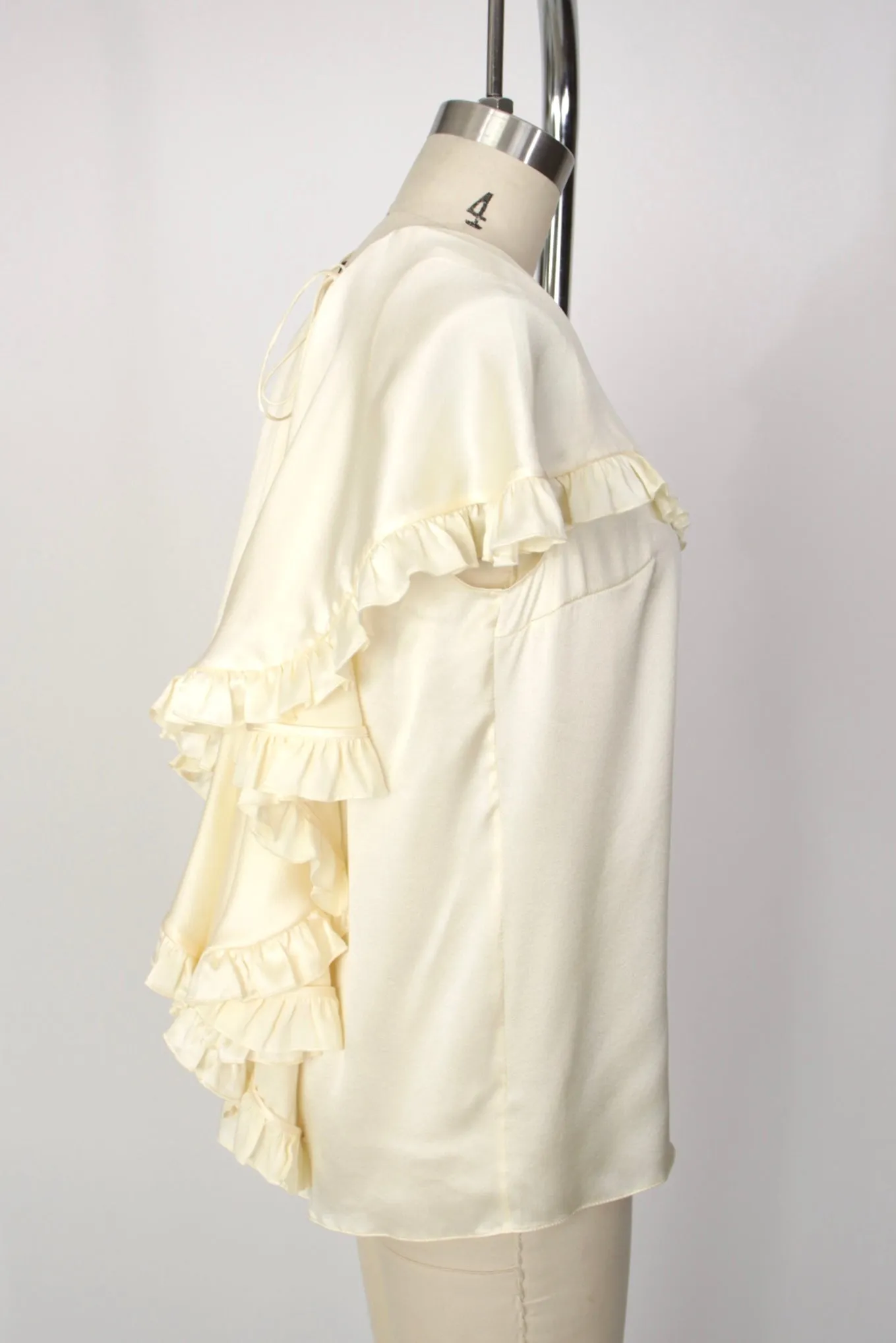 Magda Butrym Silk Ruffle Blouse
