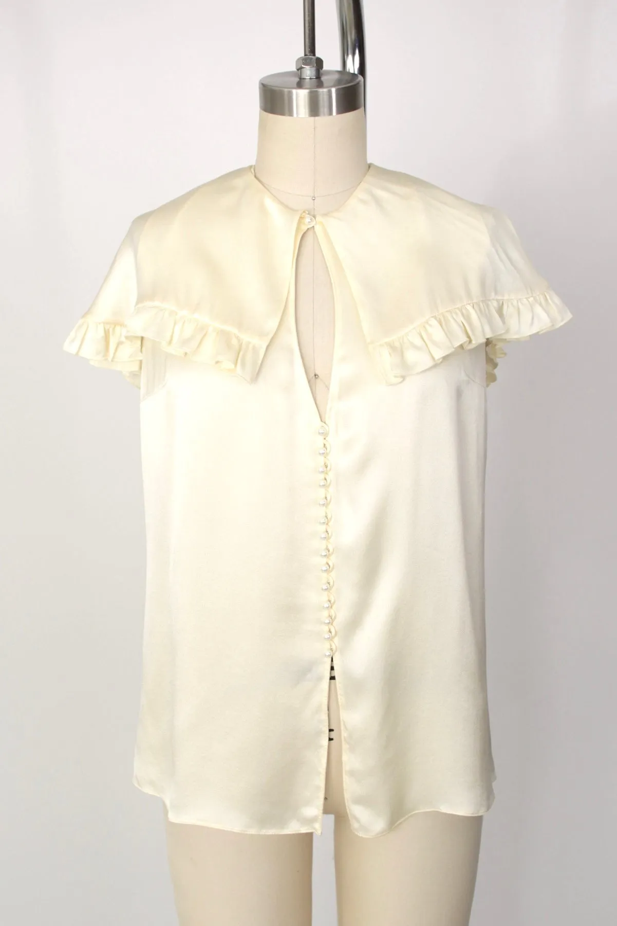 Magda Butrym Silk Ruffle Blouse