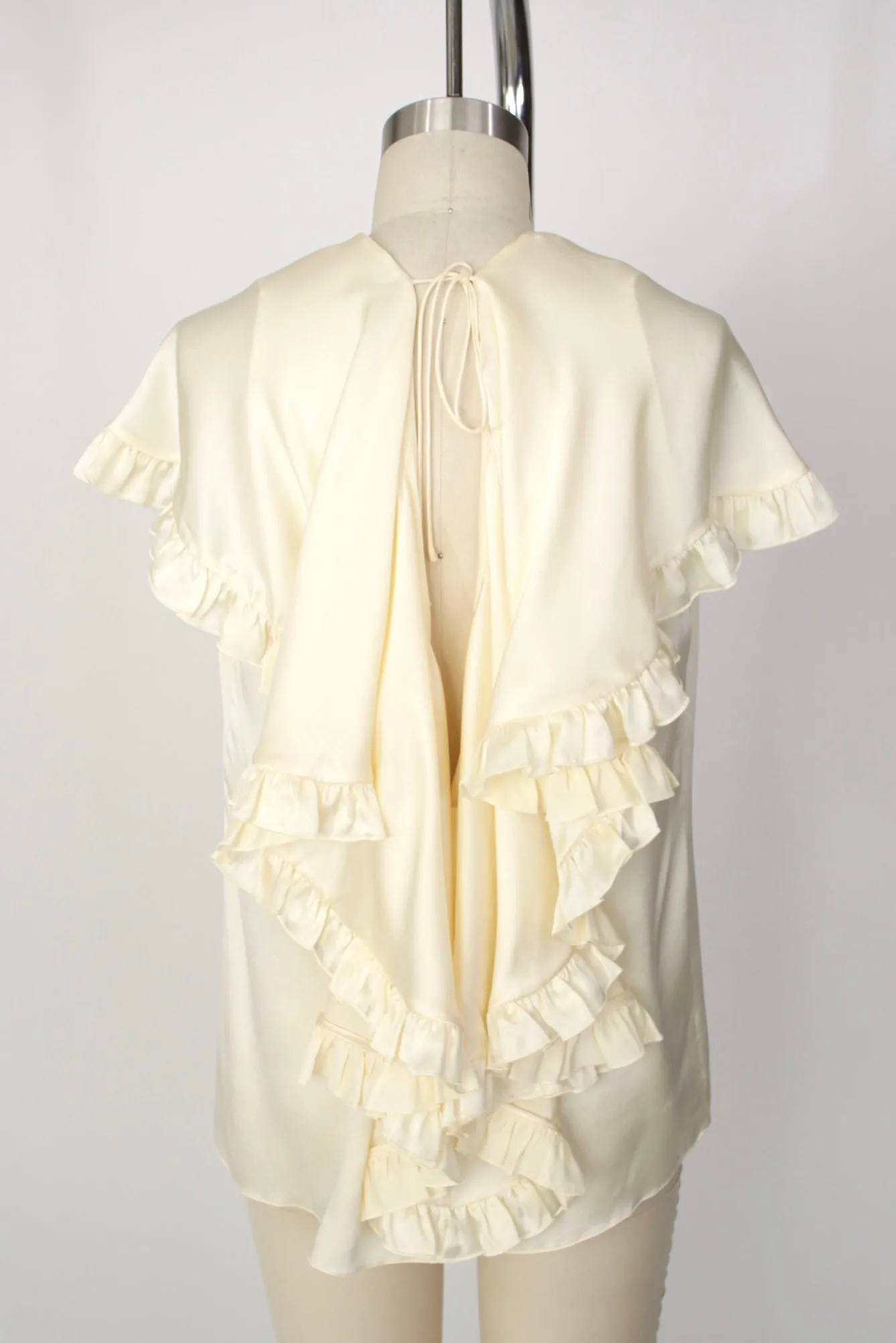 Magda Butrym Silk Ruffle Blouse