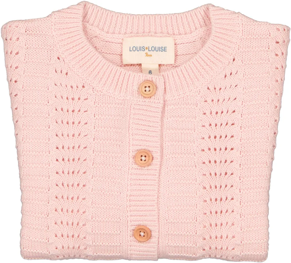 Mayo Pink Knitted Cardigan