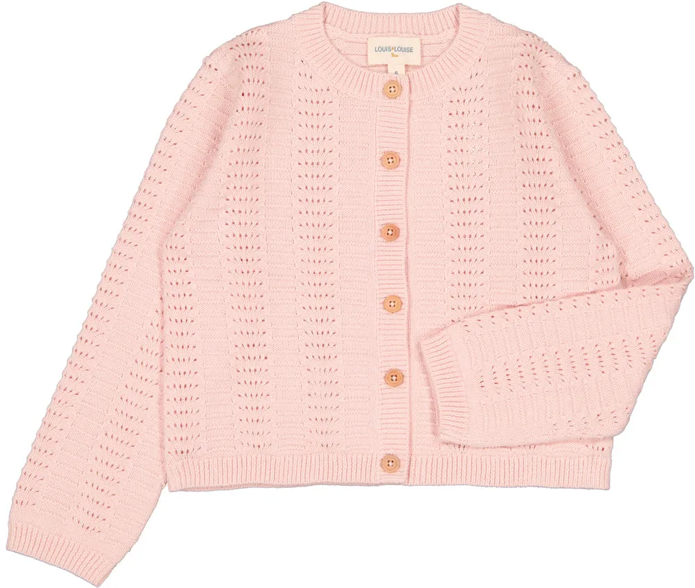 Mayo Pink Knitted Cardigan