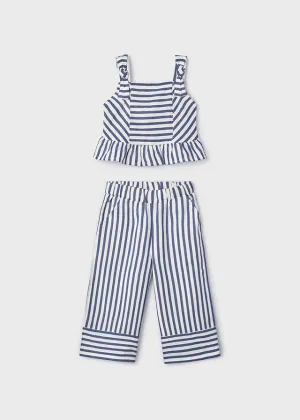 Mayoral 3539 Ink Stripe Long Trouser Set In Stock Now