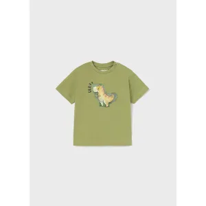 Mayoral Jungle Green Cotton Print Tee