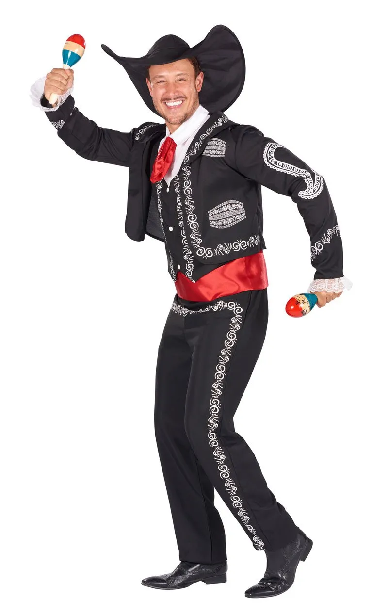 Mens Mexican Mariachi Costume (2 in 1 costume)